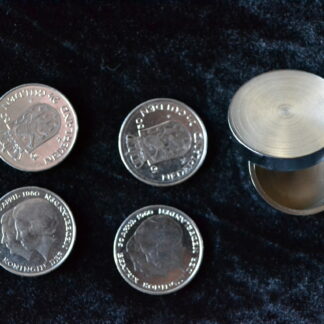 Chromen boston box met rijksdaalders