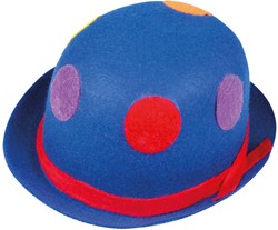 Bolhoed Clown (blauw)