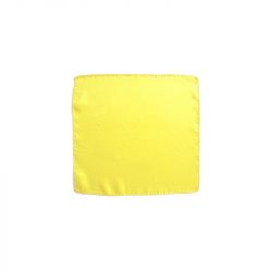 Zijden doek 20 cm x 20 cm licht geel (lemon)