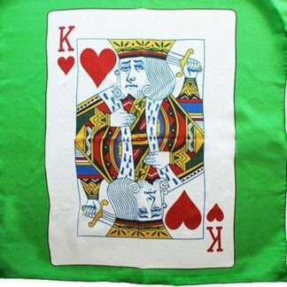 Zijden Doek harten koning (40 x 40 cm)