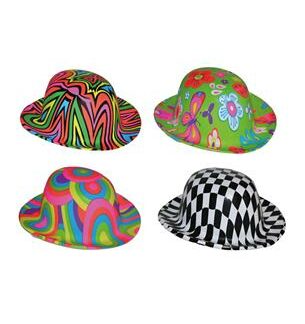 Mini Bolhoed Plastiek 4 Ass (set van vier)