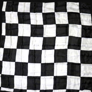 Production Hanky Chess Board Black and White (13''x13'')
