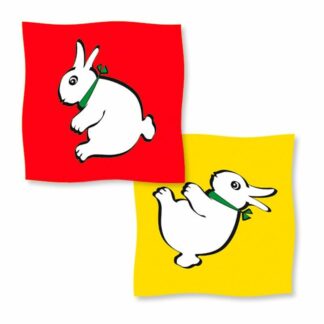 Rabbit-Duck Silk - 90 x 90 cm (36 inches) - 2 Silk set