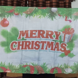 MERRY CHRISTMAS MESSAGE SILK