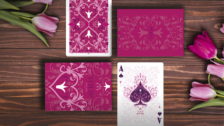 Pink Tulip Playing Cards Dutch Card House Company - Afbeelding 2