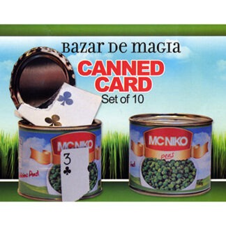 Canned Card (blue) ( Set of 10 Cans )by Bazar de Magia - Trick