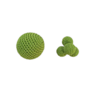 KNIT-BALL BY TCC (green) four small balls and one big final load