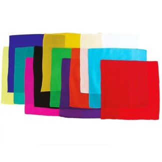 Silk squares - 30 cm (12 inches) Color Red (zijden doek, rood)