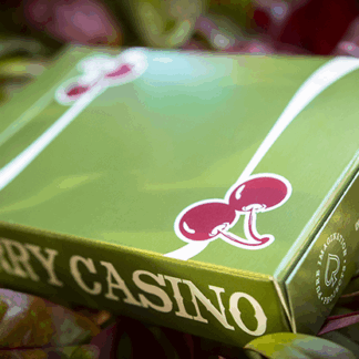 Cherry Casino (Sahara Green) Playing Cards by Pure Imagination Projects