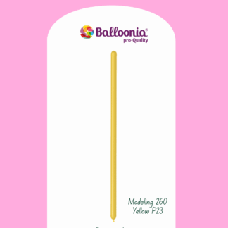 Balloonia 260 modeleer ballonnen , geel , 50 stuks