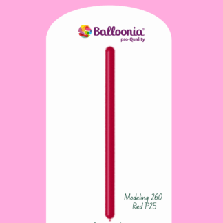 Balloonia 260 modeleer ballonnen, rood, 50 stuks