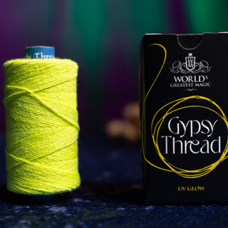 WGM UV GLOW GYPSY THREAD YELLOW REFILL SPOOL by Murphy's Magic -
