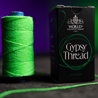 WGM UV GLOW GYPSY THREAD GREEN REFILL SPOOL by Murphy's Magic