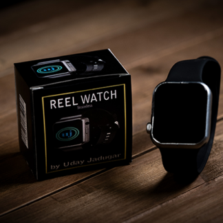 REEL WATCH - Stainless with black band smart watch (KEVLAR) by Murphy's Magic and Uday