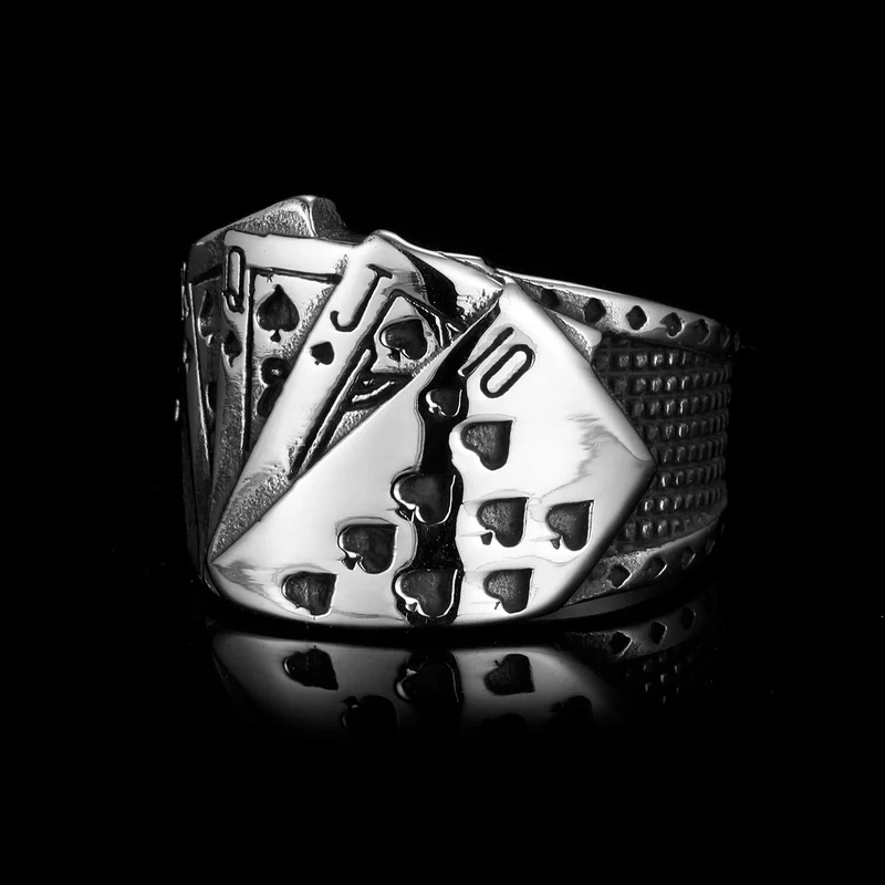 Biker ring, royal flush van Outlaws Amsterdam